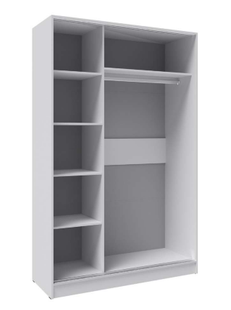 Шкаф-купе 1200 Стиль-2, Белый/Дуб крафт золотой 