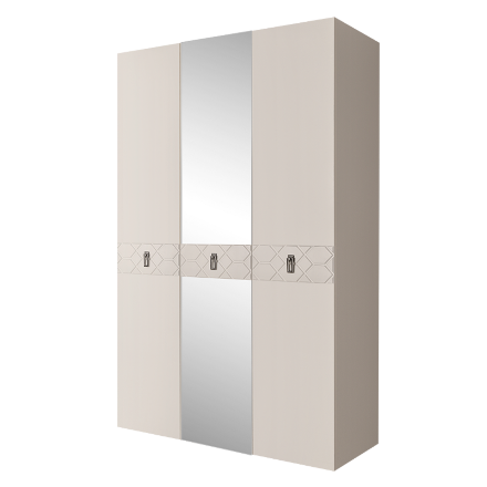 Шкаф 3 двери БМШ1/3(Fa) (с зеркалом) Bogemia Farfalle 